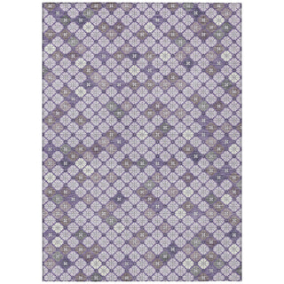 Piper Looms Chantille Geometric ACN1837 Lavender Machine Washable Area Rug main image