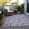 Piper Looms Chantille Geometric ACN1837 Lavender Machine Washable Area Rug Outdoor Lifestyle Image Feature