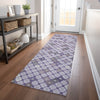 Piper Looms Chantille Geometric ACN1837 Lavender Machine Washable Area Rug Runner Lifestyle Image Feature