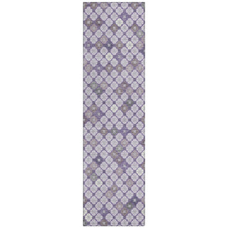 Piper Looms Chantille Geometric ACN1837 Lavender Machine Washable Area Rug Runner Main Image