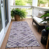 Piper Looms Chantille Geometric ACN1837 Lavender Machine Washable Area Rug Runner Outdoor Lifestyle Image Feature
