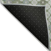 Piper Looms Chantille Geometric ACN1837 Mint Machine Washable Area Rug Backing Image