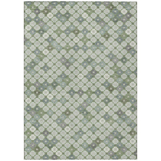 Piper Looms Chantille Geometric ACN1837 Mint Machine Washable Area Rug main image