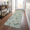 Piper Looms Chantille Geometric ACN1837 Mint Machine Washable Area Rug Runner Lifestyle Image Feature
