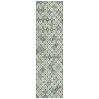 Piper Looms Chantille Geometric ACN1837 Mint Machine Washable Area Rug Runner Main Image