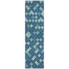 Piper Looms Chantille Geometric ACN1837 Navy Machine Washable Area Rug Runner Main Image
