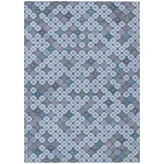 Piper Looms Chantille Geometric ACN1837 Sky Machine Washable Area Rug main image