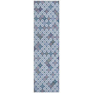 Piper Looms Chantille Geometric ACN1837 Sky Machine Washable Area Rug Runner Main Image