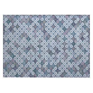 Piper Looms Chantille Geometric ACN1837 Sky Machine Washable Area Rug Scatter Main Image