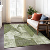 Piper Looms Chantille Modern ACN1838 Green Machine Washable Area Rug Lifestyle Image Feature