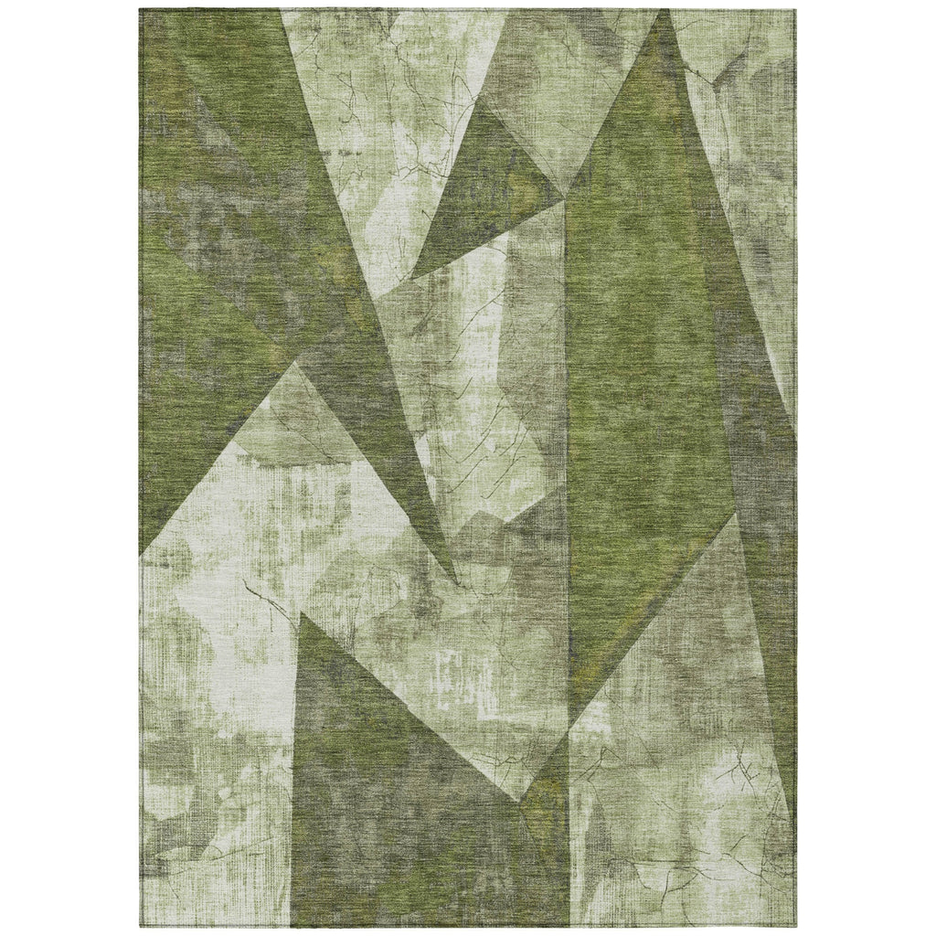 Piper Looms Chantille Modern ACN1838 Green Machine Washable Area Rug main image