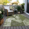 Piper Looms Chantille Modern ACN1838 Green Machine Washable Area Rug Outdoor Lifestyle Image Feature
