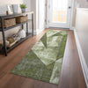 Piper Looms Chantille Modern ACN1838 Green Machine Washable Area Rug Runner Lifestyle Image Feature