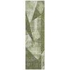 Piper Looms Chantille Modern ACN1838 Green Machine Washable Area Rug Runner Main Image