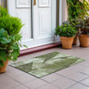 Piper Looms Chantille Modern ACN1838 Green Machine Washable Area Rug Scatter Outdoor Lifestyle Image Feature