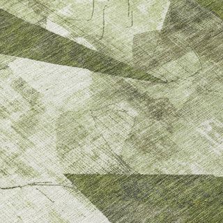 Piper Looms Chantille Modern ACN1838 Green Machine Washable Area Rug Swatch Image