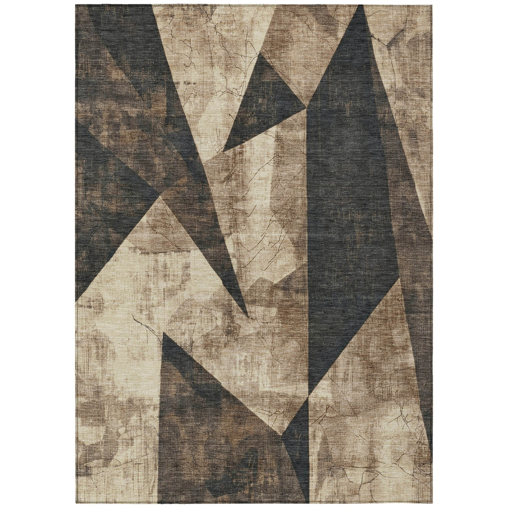 Piper Looms Chantille Modern ACN1838 Mocha Machine Washable Area Rug main image