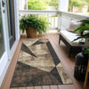 Piper Looms Chantille Modern ACN1838 Mocha Machine Washable Area Rug Runner Outdoor Lifestyle Image Feature