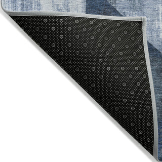 Piper Looms Chantille Modern ACN1838 Navy Machine Washable Area Rug Backing Image