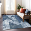 Piper Looms Chantille Modern ACN1838 Navy Machine Washable Area Rug Lifestyle Image Feature