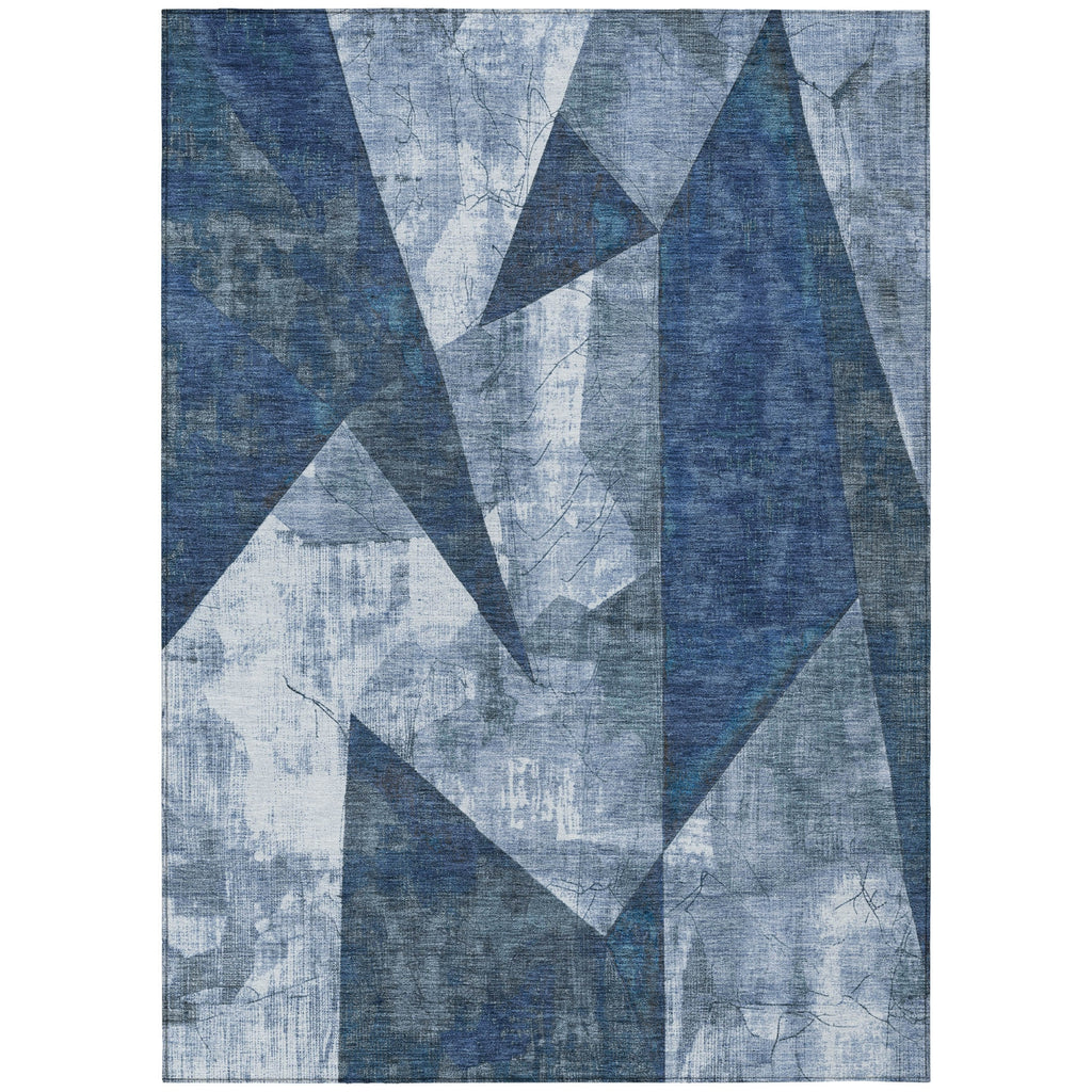 Piper Looms Chantille Modern ACN1838 Navy Machine Washable Area Rug main image