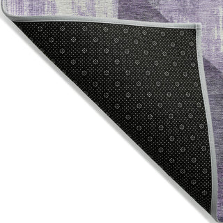 Piper Looms Chantille Modern ACN1838 Purple Machine Washable Area Rug Backing Image