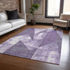 Piper Looms Chantille Modern ACN1838 Purple Machine Washable Area Rug Lifestyle Image Feature