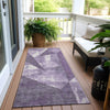 Piper Looms Chantille Modern ACN1838 Purple Machine Washable Area Rug Runner Outdoor Lifestyle Image Feature