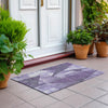 Piper Looms Chantille Modern ACN1838 Purple Machine Washable Area Rug Scatter Outdoor Lifestyle Image Feature
