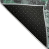 Piper Looms Chantille Abstract ACN1839 Green Machine Washable Area Rug Backing Image