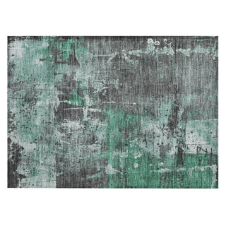 Piper Looms Chantille Abstract ACN1839 Green Machine Washable Area Rug Scatter Main Image