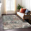 Piper Looms Chantille Abstract ACN1839 Paprika Machine Washable Area Rug Lifestyle Image Feature