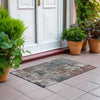 Piper Looms Chantille Abstract ACN1839 Paprika Machine Washable Area Rug Scatter Outdoor Lifestyle Image Feature