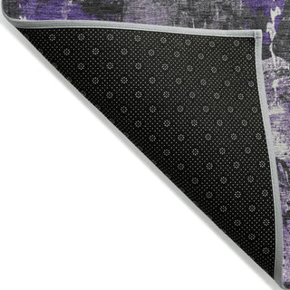 Piper Looms Chantille Abstract ACN1839 Purple Machine Washable Area Rug Backing Image