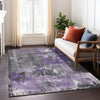 Piper Looms Chantille Abstract ACN1839 Purple Machine Washable Area Rug Lifestyle Image Feature
