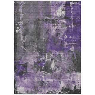 Piper Looms Chantille Abstract ACN1839 Purple Machine Washable Area Rug main image