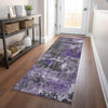 Piper Looms Chantille Abstract ACN1839 Purple Machine Washable Area Rug Runner Lifestyle Image Feature