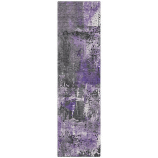Piper Looms Chantille Abstract ACN1839 Purple Machine Washable Area Rug Runner Main Image