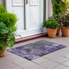 Piper Looms Chantille Abstract ACN1839 Purple Machine Washable Area Rug Scatter Outdoor Lifestyle Image Feature