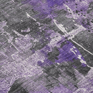 Piper Looms Chantille Abstract ACN1839 Purple Machine Washable Area Rug Swatch Image