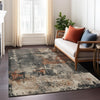 Piper Looms Chantille Abstract ACN1839 Taupe Machine Washable Area Rug Lifestyle Image Feature