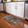 Piper Looms Chantille Abstract ACN1839 Taupe Machine Washable Area Rug Scatter Lifestyle Image Feature