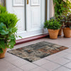 Piper Looms Chantille Abstract ACN1839 Taupe Machine Washable Area Rug Scatter Outdoor Lifestyle Image Feature
