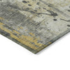 Piper Looms Chantille Abstract ACN1840 Gold Machine Washable Area Rug Corner Image