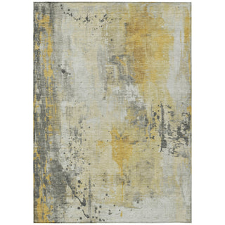 Piper Looms Chantille Abstract ACN1840 Gold Machine Washable Area Rug main image