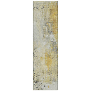 Piper Looms Chantille Abstract ACN1840 Gold Machine Washable Area Rug Runner Main Image