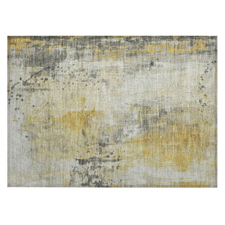 Piper Looms Chantille Abstract ACN1840 Gold Machine Washable Area Rug Scatter Main Image