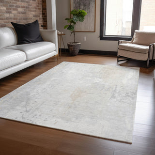 Piper Looms Chantille Abstract ACN1840 Ivory Machine Washable Area Rug Lifestyle Image Feature