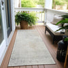 Piper Looms Chantille Abstract ACN1840 Ivory Machine Washable Area Rug Runner Outdoor Lifestyle Image Feature