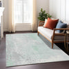 Piper Looms Chantille Abstract ACN1840 Mint Machine Washable Area Rug Lifestyle Image Feature